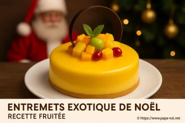 Entremets exotique de Noël : recette fruitée pour un dessert original