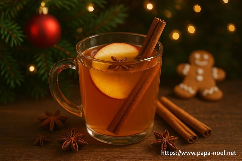 Jus de pomme chaud à la cannelle : la boisson réconfortante de Noël