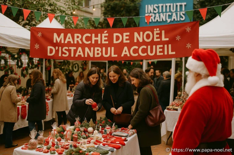 Marché de noël d'istanbul accueil à l'institut français : deux jours festifs en décembre 2025