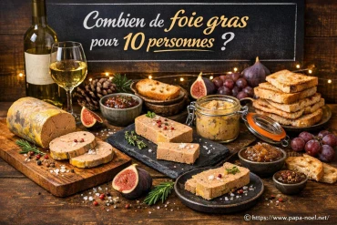 Combien de foie gras prévoir pour 10 personnes ?