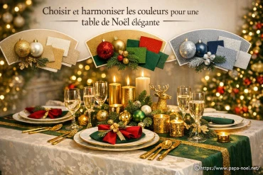 Comment choisir et harmoniser les couleurs pour une table de Noël élégante ?