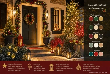 Comment associer les couleurs de Noël à l’extérieur pour créer harmonie et originalité
