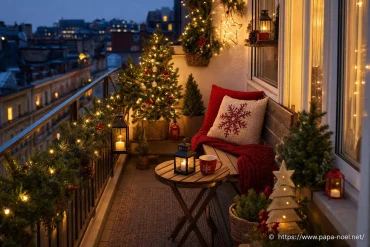 Petits espaces extérieurs : comment réussir une décoration de Noël sur un balcon ou une terrasse étroite ?