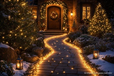 Créer un chemin lumineux et féerique jusqu’à la porte d’entrée pour un accueil magique