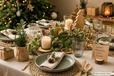 Dresser une table de Noël écologique : idées et alternatives responsables pour un réveillon durable