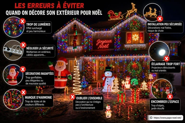 Les erreurs à éviter quand on décore son extérieur pour Noël