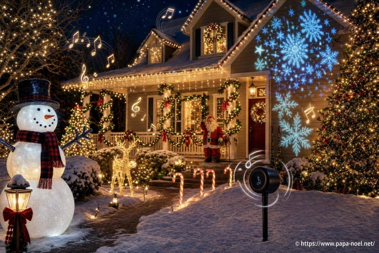 Animations et décorations sonores pour un extérieur vraiment magique à Noël