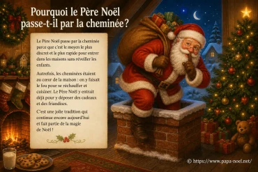 Pourquoi le Père Noël passe-t-il par la cheminée ?