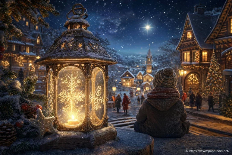 La Lanterne des Étoiles de Neige, un conte de Noël lumineux