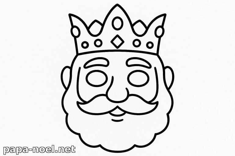 Coloriage de roi