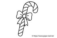 Coloriage Emblèmes de Noël (flocon, canne à sucre...)