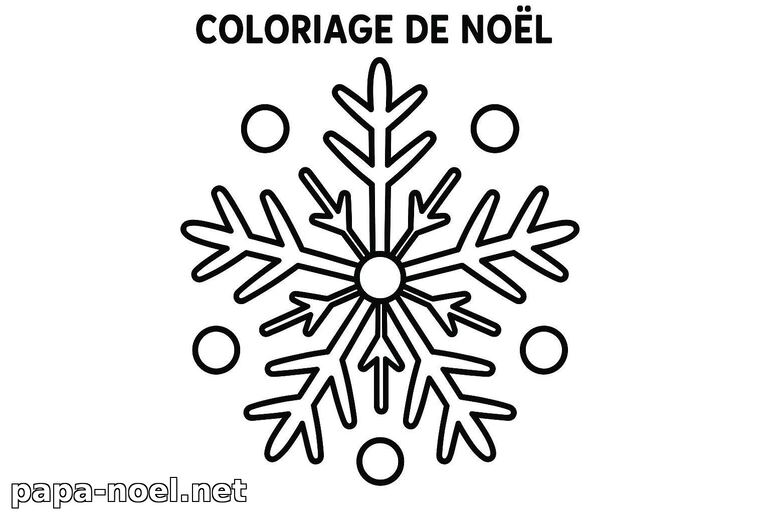Coloriage Flocon de Neige