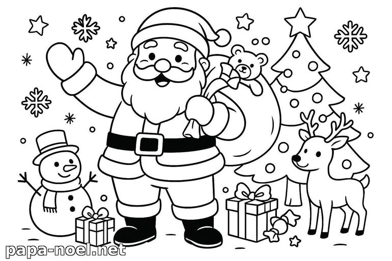 Coloriage de Père Noël
