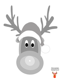 Coloriage des Rennes du Père Noël