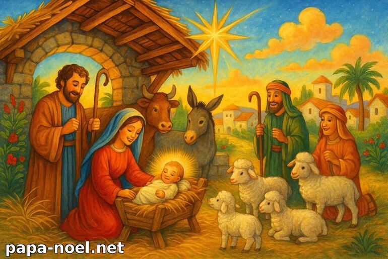 La Nativité : scène de la crèche de Noël