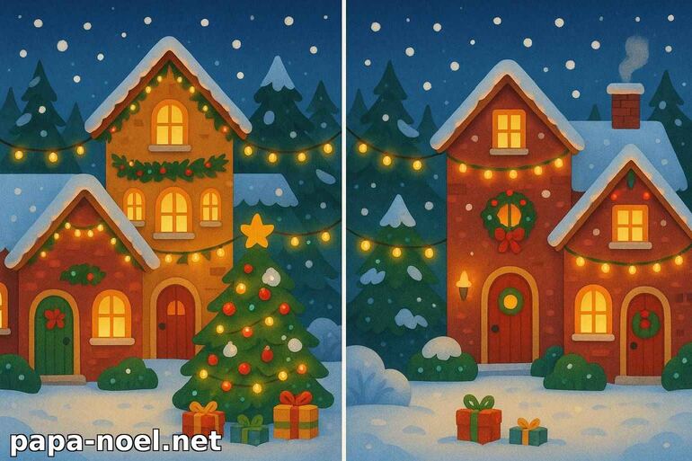 Jeu des différences de Noël