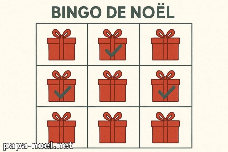 Bingo de Noël à imprimer