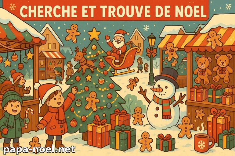 Cherche et trouve de Noël