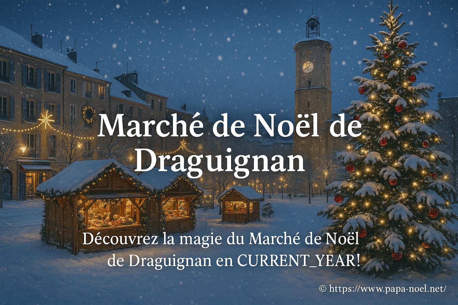 Découvrez le Marché de Noël de Draguignan : ambiance magique de Noël en 2026