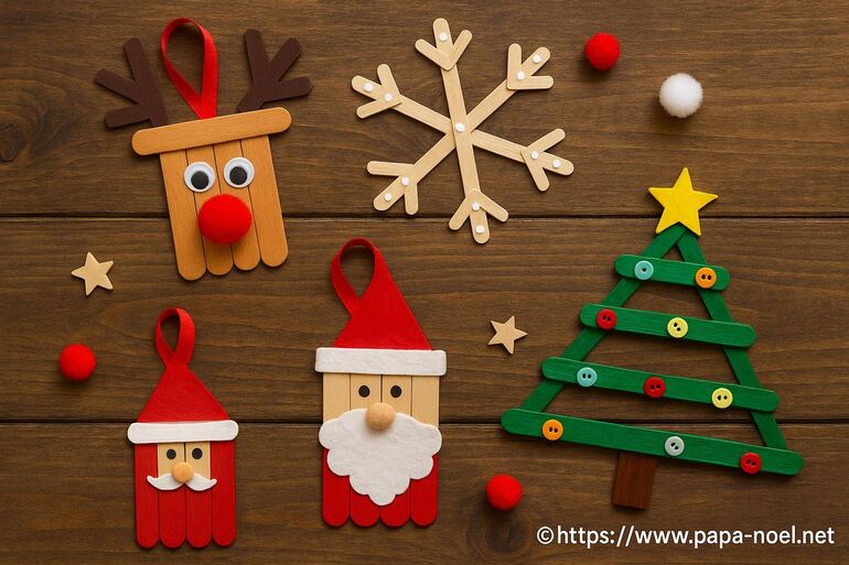 Magnet de Noël - Activités manuelles bricolages de Noël