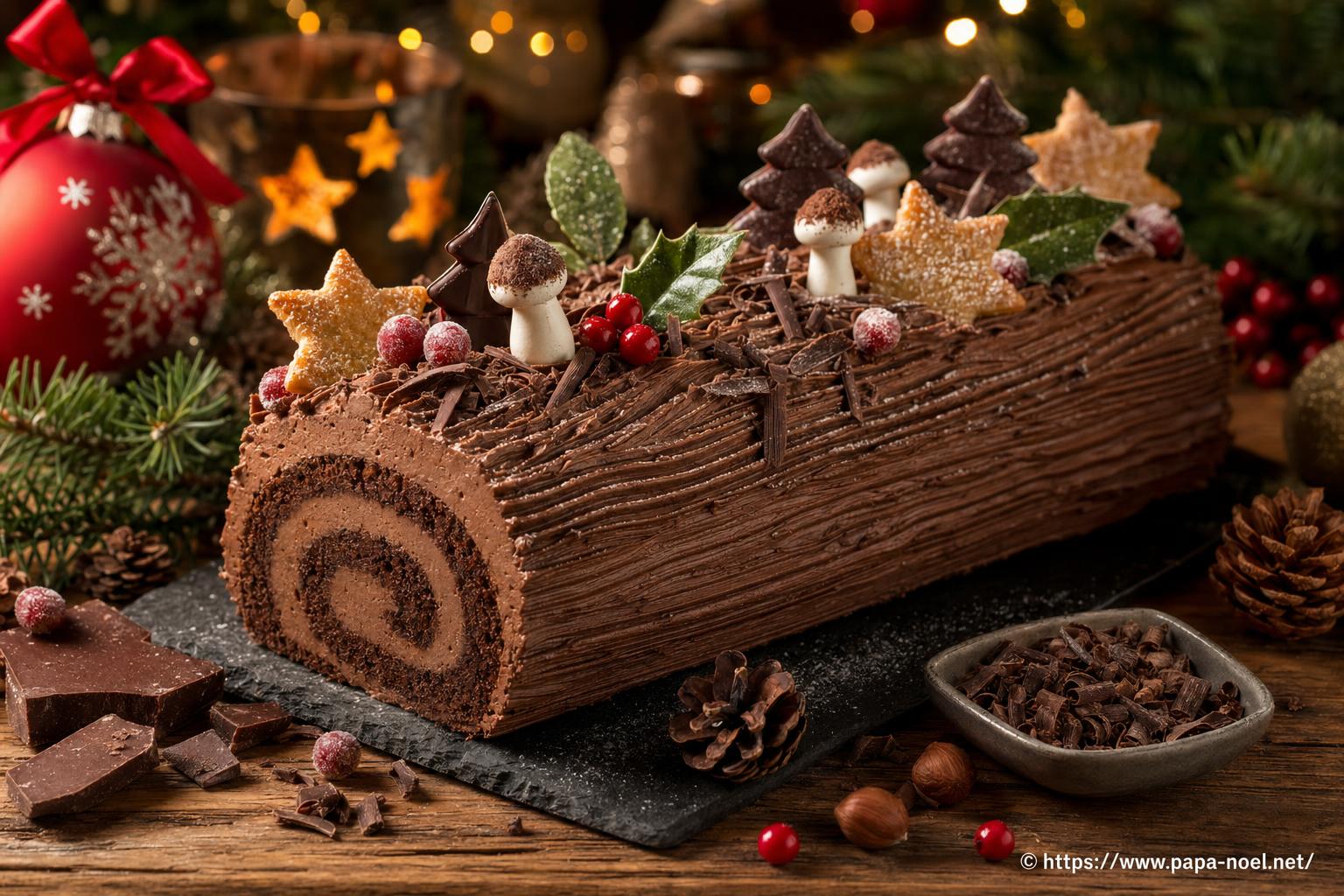 Décoration bûche de Noël comestible : idées gourmandes à réaliser chez soi