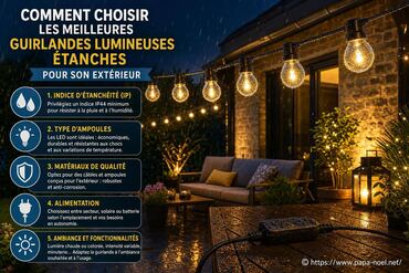 Comment choisir les meilleures guirlandes lumineuses étanches pour son extérieur ?