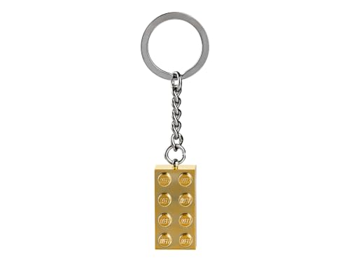 LEGO Classic Porte-clés Brique 2 x 4 Doré Métallique 850808