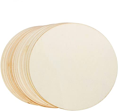 STARVAST 50 Pcs Disques de Bois Brut Naturel, Tranche de Boi
