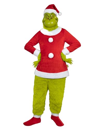 Funidelia Déguisement du Grinch pour femme et homme, Licence