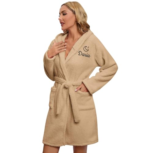 Générique Peignoir Personnalisé avec Nom Brodé, Robe de Cham