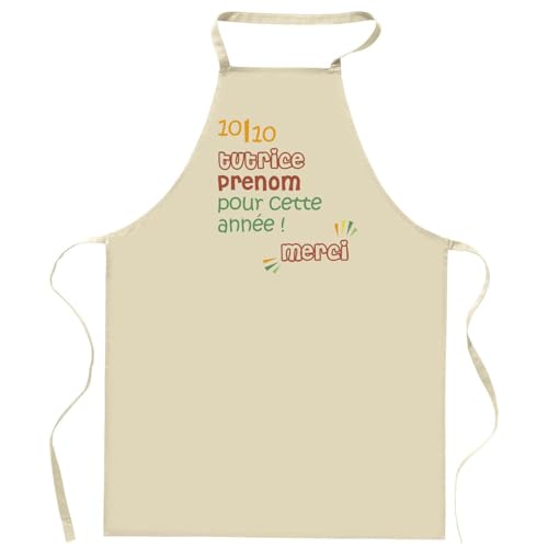 Planetee Tablier de cuisine Tutrice 10-10 pour cette année |