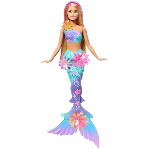 Barbie Poupée Fantaisie sirène avec Fleur