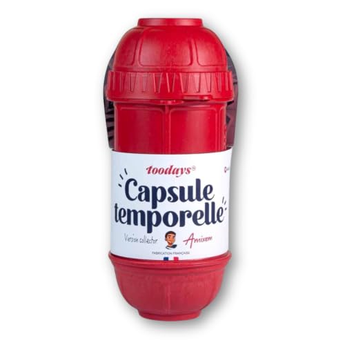 Capsule temporelle rouge pour conserver les souvenirs - Cade