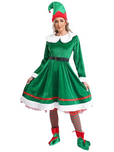 Déguisement Lutin Noël Femme XL