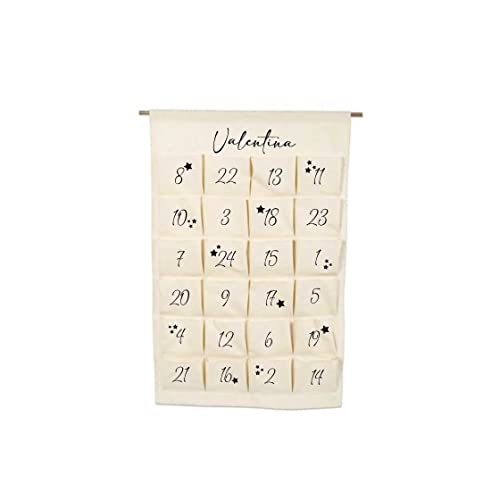 minimutz Calendrier de lAvent XL avec nom personnalisé pour