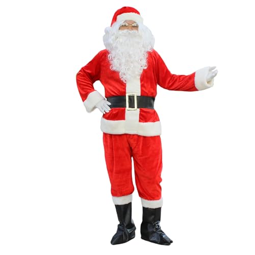 Costume De Père Noël Pour Adulte - Grande Taille, Unisexe, Pour Fêtes Et Animations
