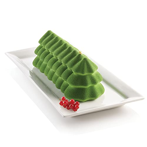 silikomart | Moule à gâteau en Silicone BÛCHE SAPIN moderne,