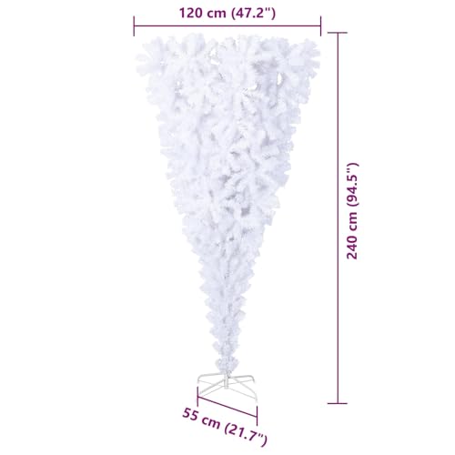 vidaXL Sapin de Noël Artificiel avec 300 LED Blanc 240 cm PV