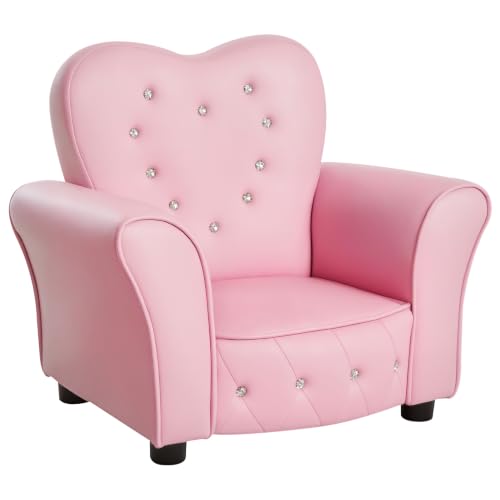 HOMCOM Canapé pour Enfants Fauteuil pour Enfants Princesse M