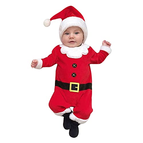 Pyjama Noël Bébé 0-18 Mois Rouge