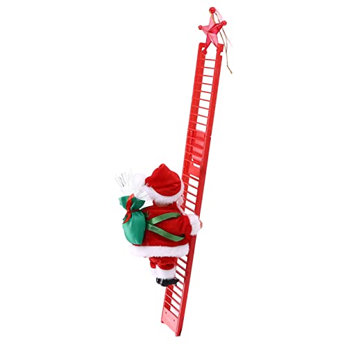 Cryfokt Sapin de Noël Grimpeur Ornement avec Musique et Lumi