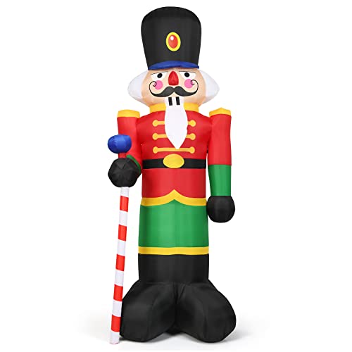 LIFEZEAL Soldat Casse-Noisette Gonflable de Noël 240 CM Lumi