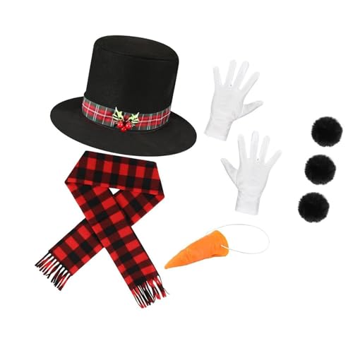 Pjeghbvop Lot de 4/5/6 accessoires de déguisement de bonhomm
