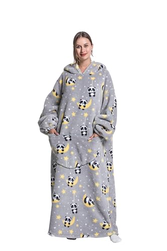 Yzehomijia Couverture à Capuche Portable pour Femmes et Adul