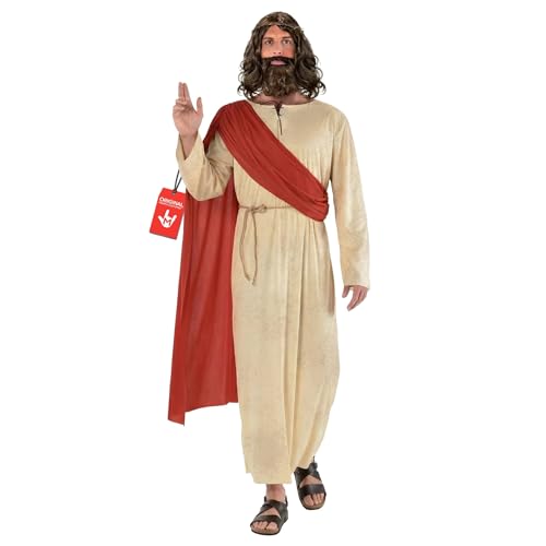 Morph Costume Complet Jésus, Perruque et Barbe, Déguisement 