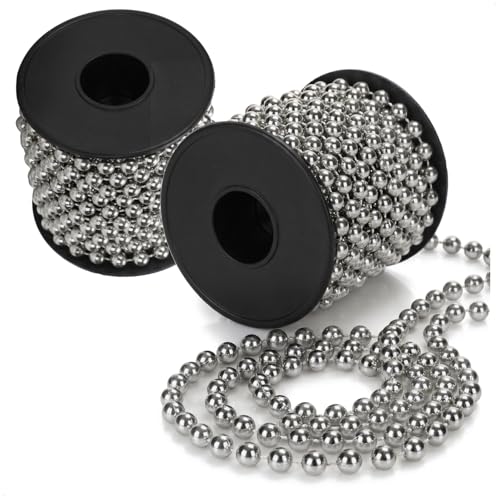 COM-FOUR® 2X Guirlande de Perles pour Le Sapin de Noël, déco