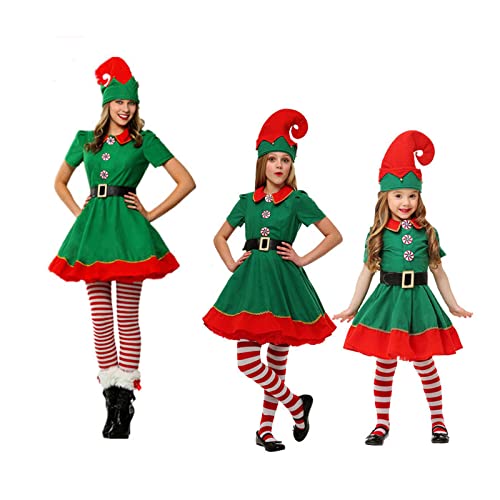 Costume Lutin de Noël Femme Enfant
