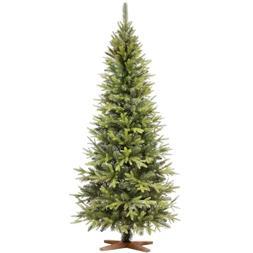 FAIRYTREES Sapin de Noël Artificiel 180 cm Nordmann Premium 