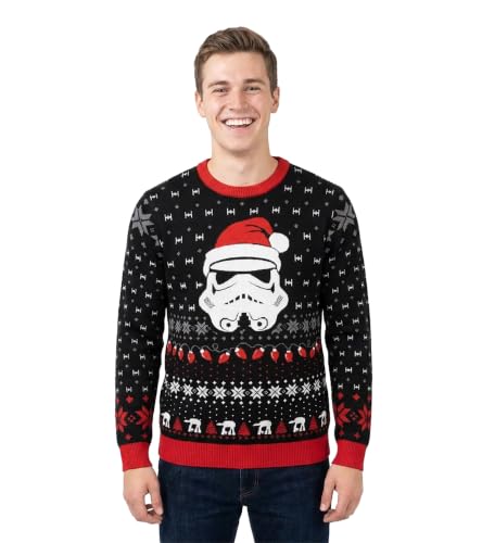 Star Wars Pull de Noël en Maille pour Homme Stormtrooper - N