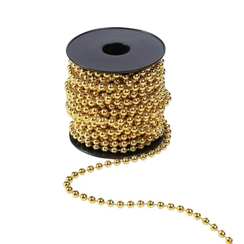 Collier de Perles pour Sapin de Noël - 10 m - Or - Guirlande